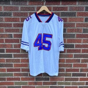 NFL Buffalo Bills White Blue and Red 45 WADE Pre Season Jersey